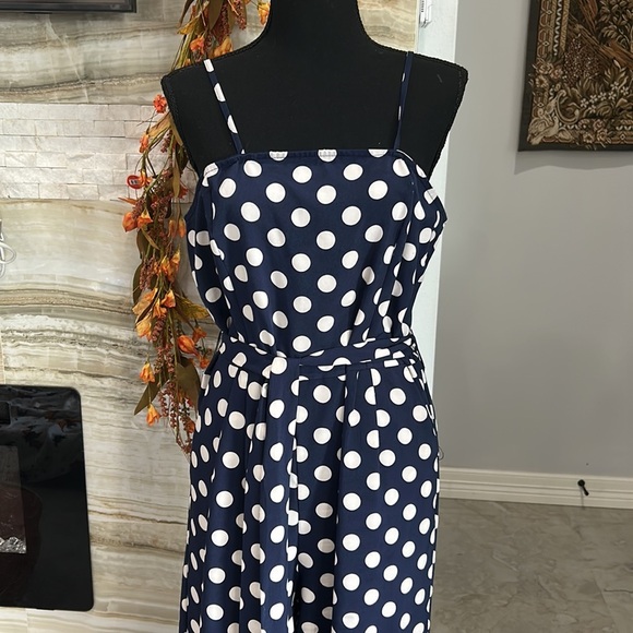 Polka Dot Women’s‎ Cropped Jumpsuit. Size L - Picture 6 of 16
